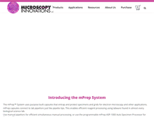 Tablet Screenshot of microscopyinnovations.com